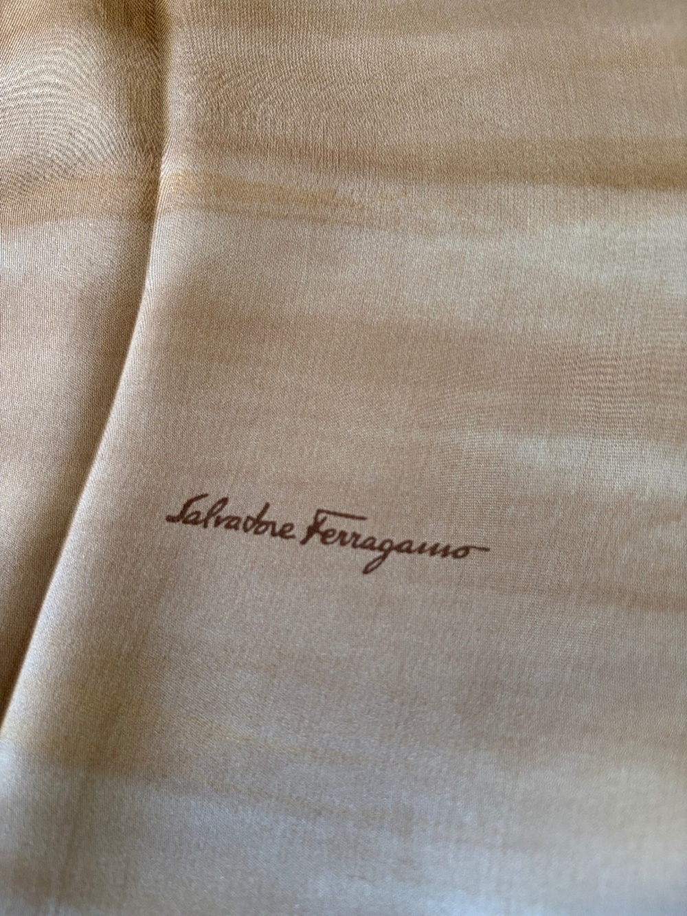 Salvatore Ferragano 100% Silk Scarf Made in Italy